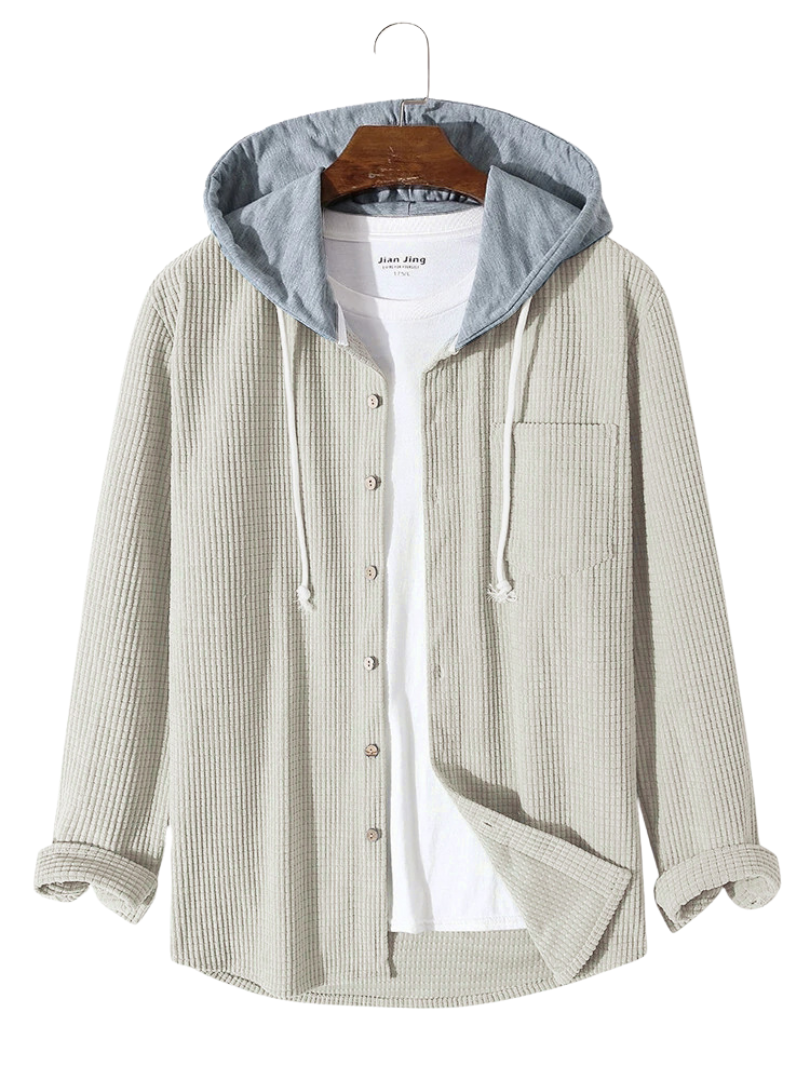 DUMONT LYON | CORDUROY-SKJORTE MED HETTET