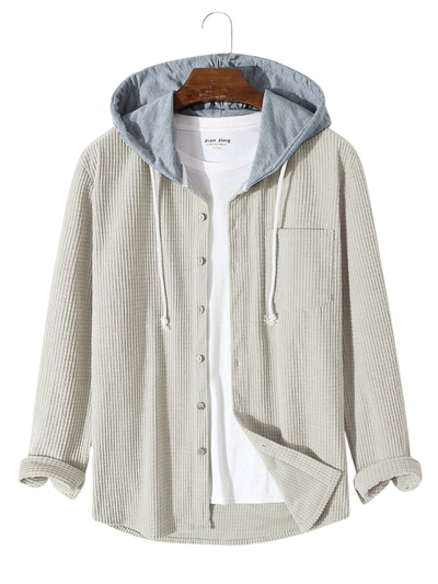 DUMONT LYON | CORDUROY-SKJORTE MED HETTET