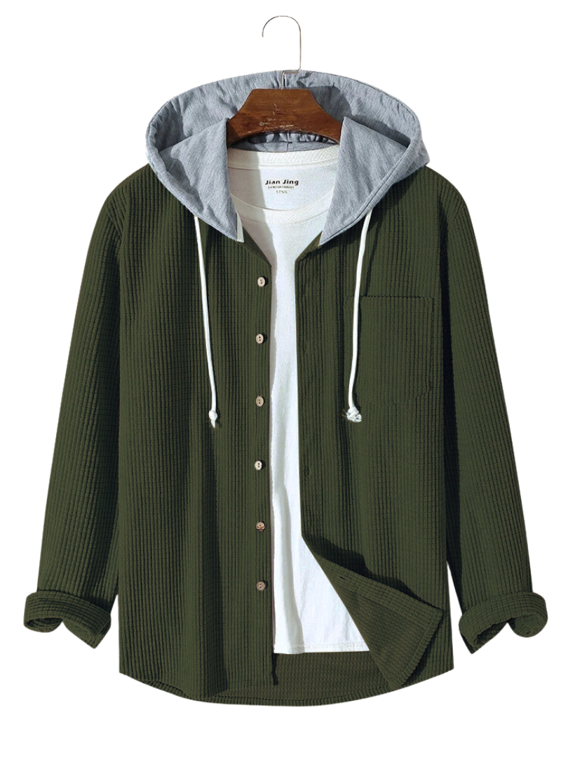 DUMONT LYON | CORDUROY-SKJORTE MED HETTET