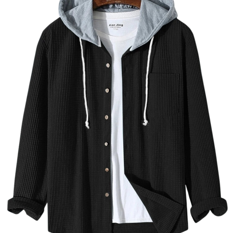 DUMONT LYON | CORDUROY-SKJORTE MED HETTET