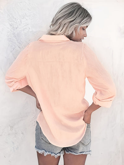 Årvill | Myk og luftig skjortebluse med brystlomme