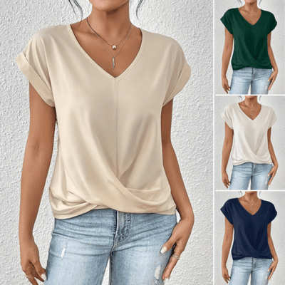 Lina | Casual T-skjorte med V-hals