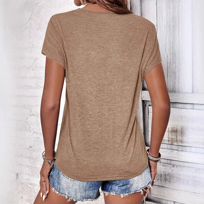 Kim | Bluse T-Shirt med V-hals