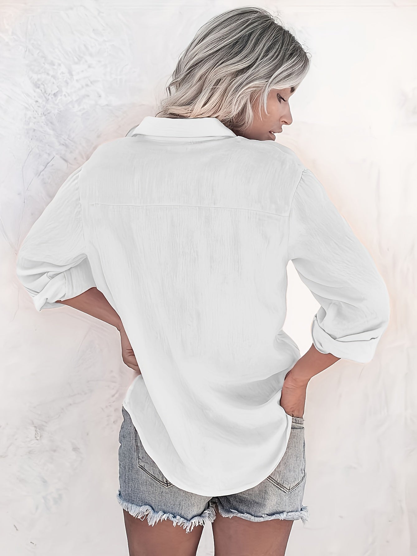 Årvill | Myk og luftig skjortebluse med brystlomme